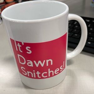 Custom coffee mugs (words only)